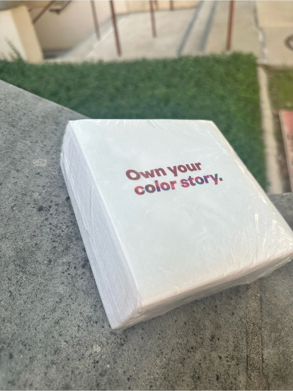 Own Your Color Story White Party Napkins